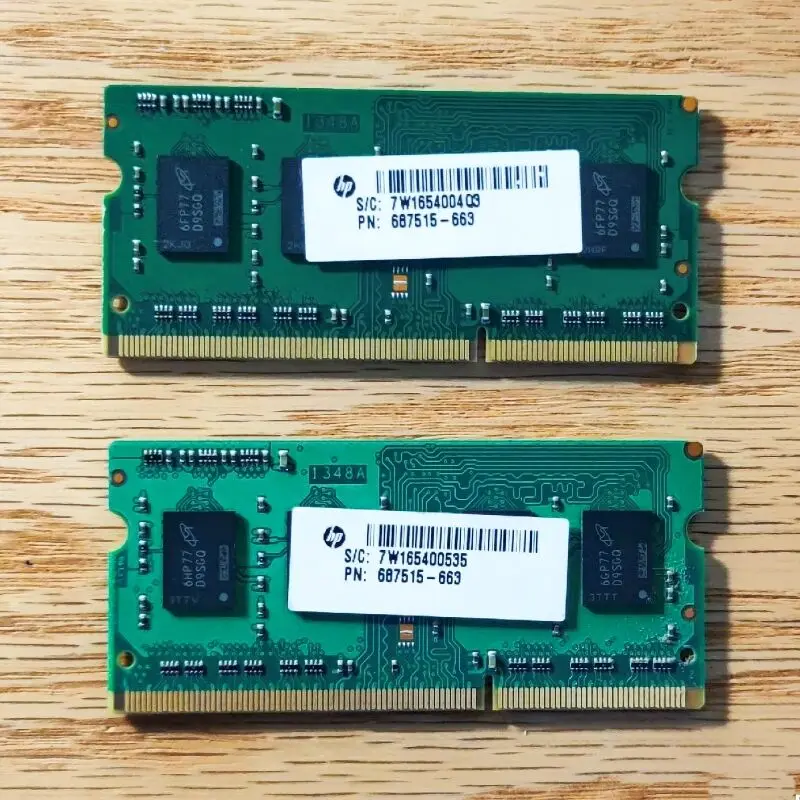 ไมครอนแรม DDR3 4GB 1866MHz DDR3 4GB 1Rx8 PC3L-14900S-13-13-B4หน่วยความจำแล็ปท็อป SODIMM 1ชิ้น