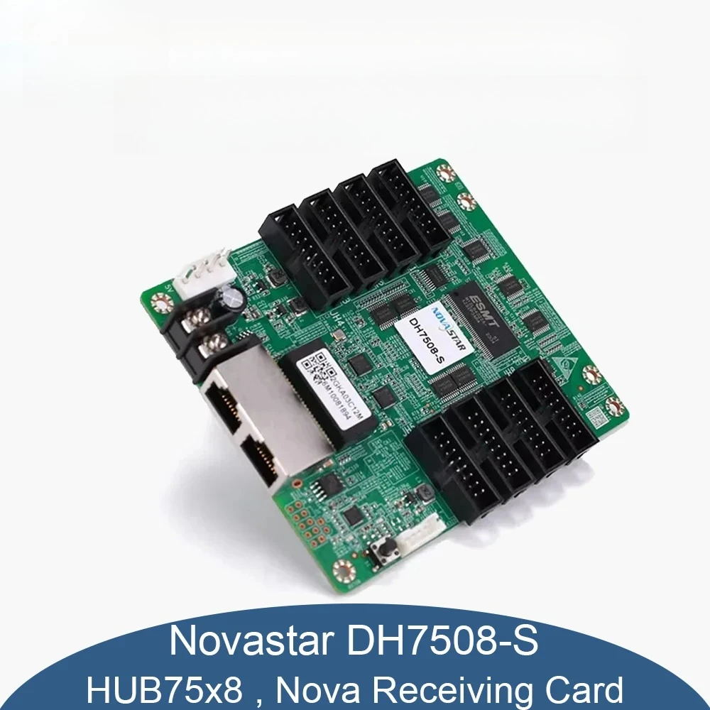 

Novastar DH7508-S Full Color Module Receiver Card Signal Receiver Video Transmission Nova HUB75x8 Interface for LED Video Wall