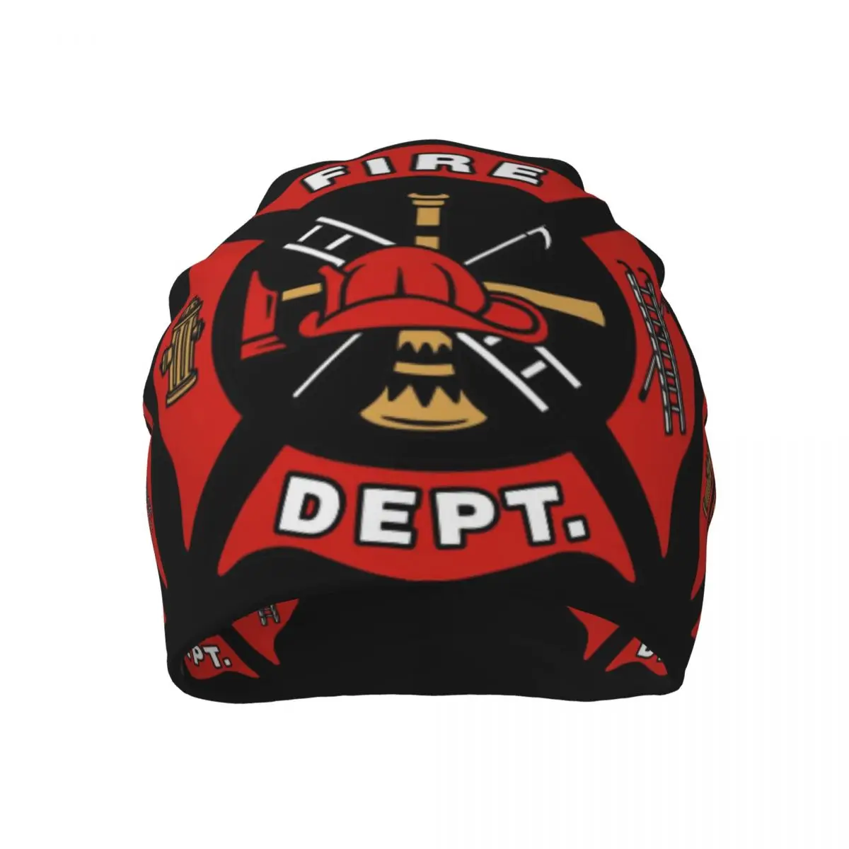 

Red Fire Department Badge 5 Unisex Punk style Beanies Hat For Men And Women Outdoor Hat