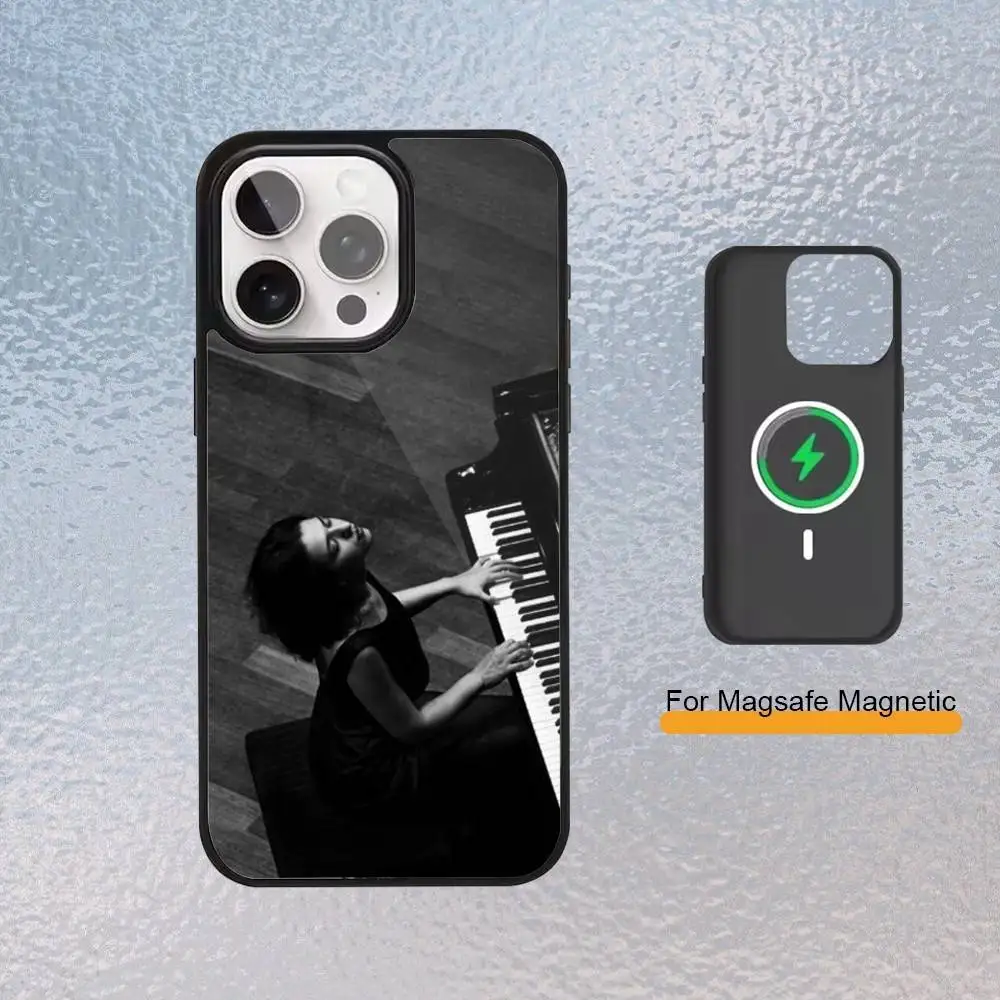 Чехол для телефона A-Art P-Piano для iPhone 17,16,15,14,13,12,11 Plus, чехол с магнитной беспроводной зарядкой Pro Max
