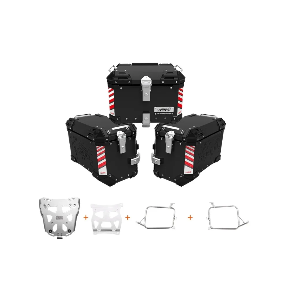 

Motorcycle tail box side box aluminum alloy three boxes suitable for S1000XR modified bracket