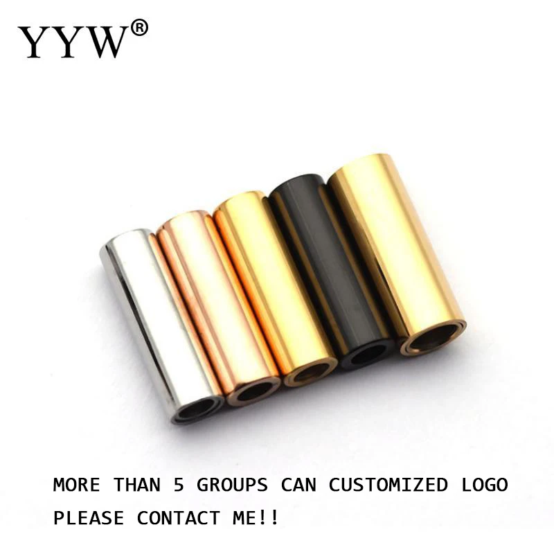 10PCs/Bag 3-6mm Diameter Stainless Steel Magnetic Clasp Plated Durable for Jewelry Making Accessories DIY 8 Colors