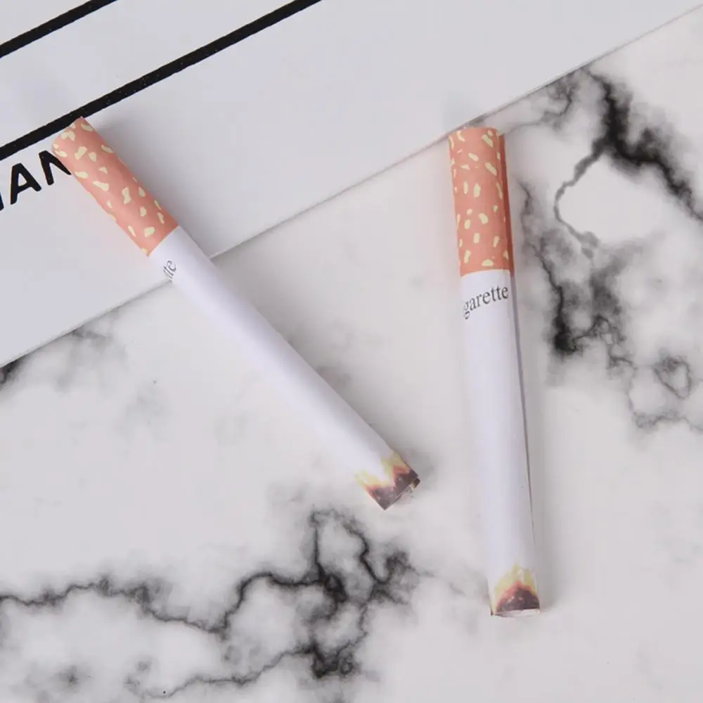 2 Pcs Funny Fake Smoking Cigarettes Lint End Practical Jokes Trick Prank Toy Joke Prank Fags Lit End Realistic Props Halloween