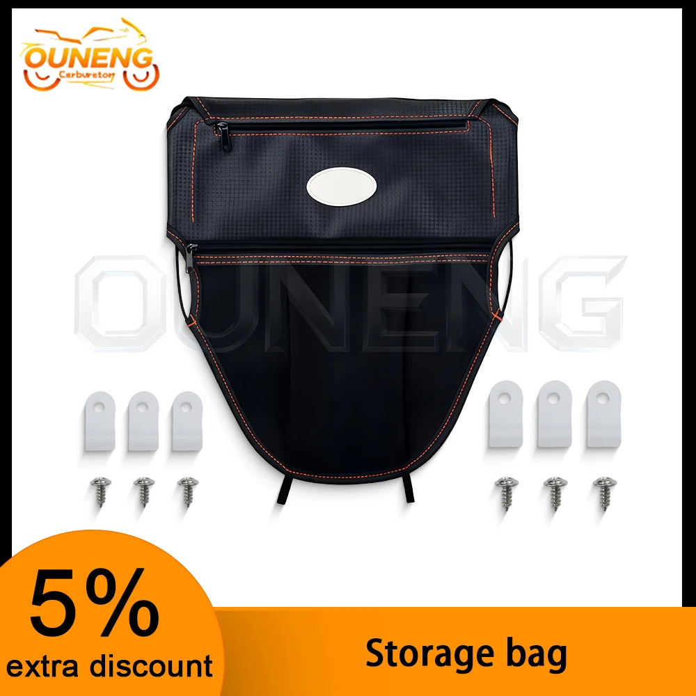 Portable Zipper Design Seat Storage Bag Practical Tools Organizer Fit Most Scooter Motorcycle Models