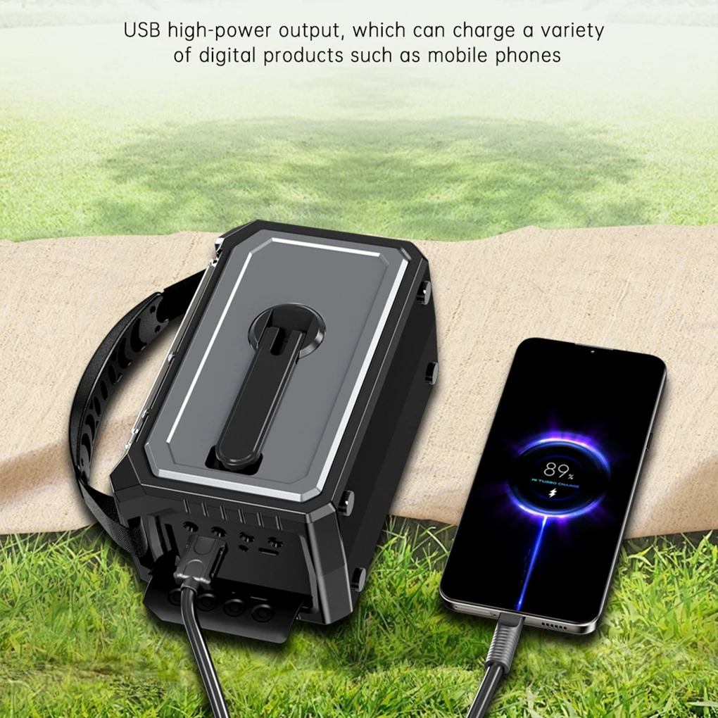 AM/FM/WB NOAA راديو الطقس في حالات الطوارئ كرنك اليد 16000 مللي أمبير راديو بالطاقة الشمسية SOS إنذار Type-C راديو شحن لحالات الطوارئ الخارجية