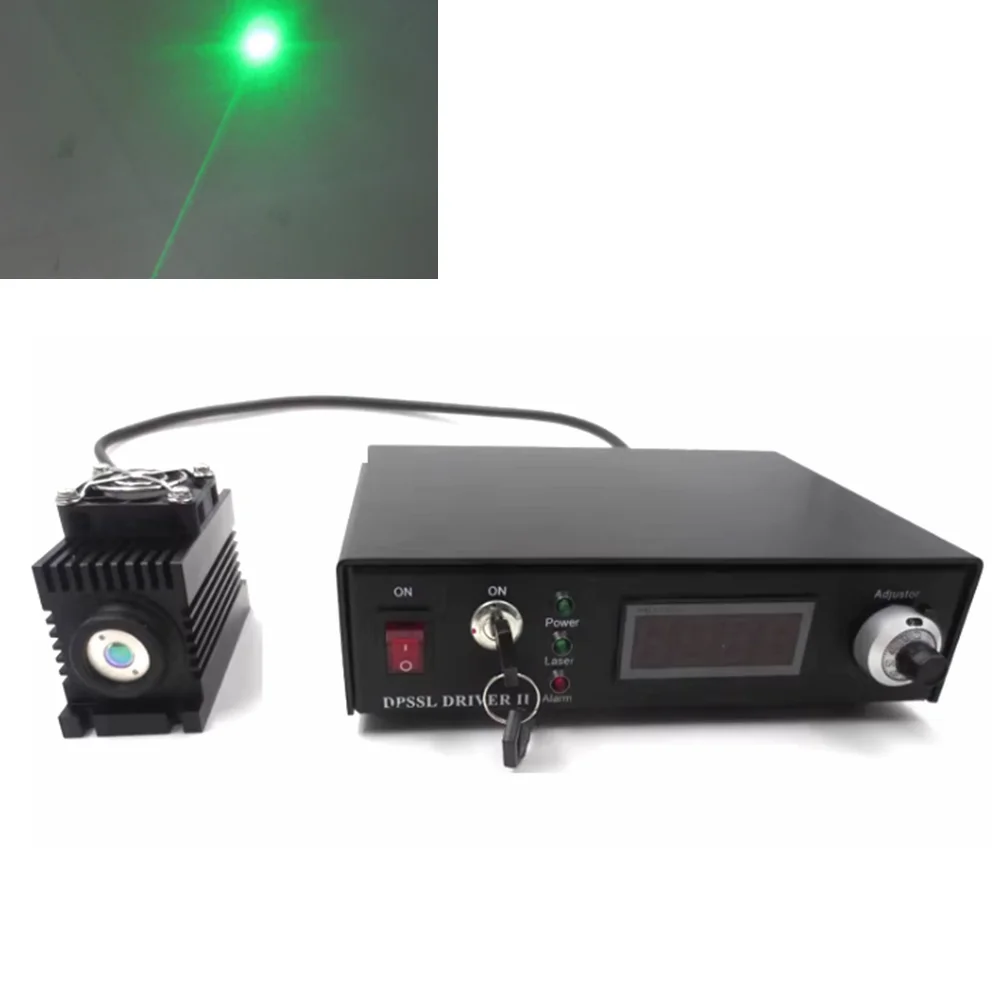 532nm TEM00 single-Mode Green solid-State Laser 100mw-5W  optoelectronic Integrated