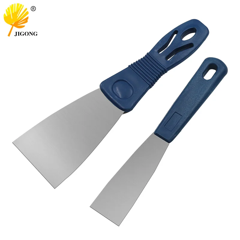 1Pc Stainless Steel Oblique Blade Scraper Putty Knife with Plastic Handle 1 Inch 2 Inch