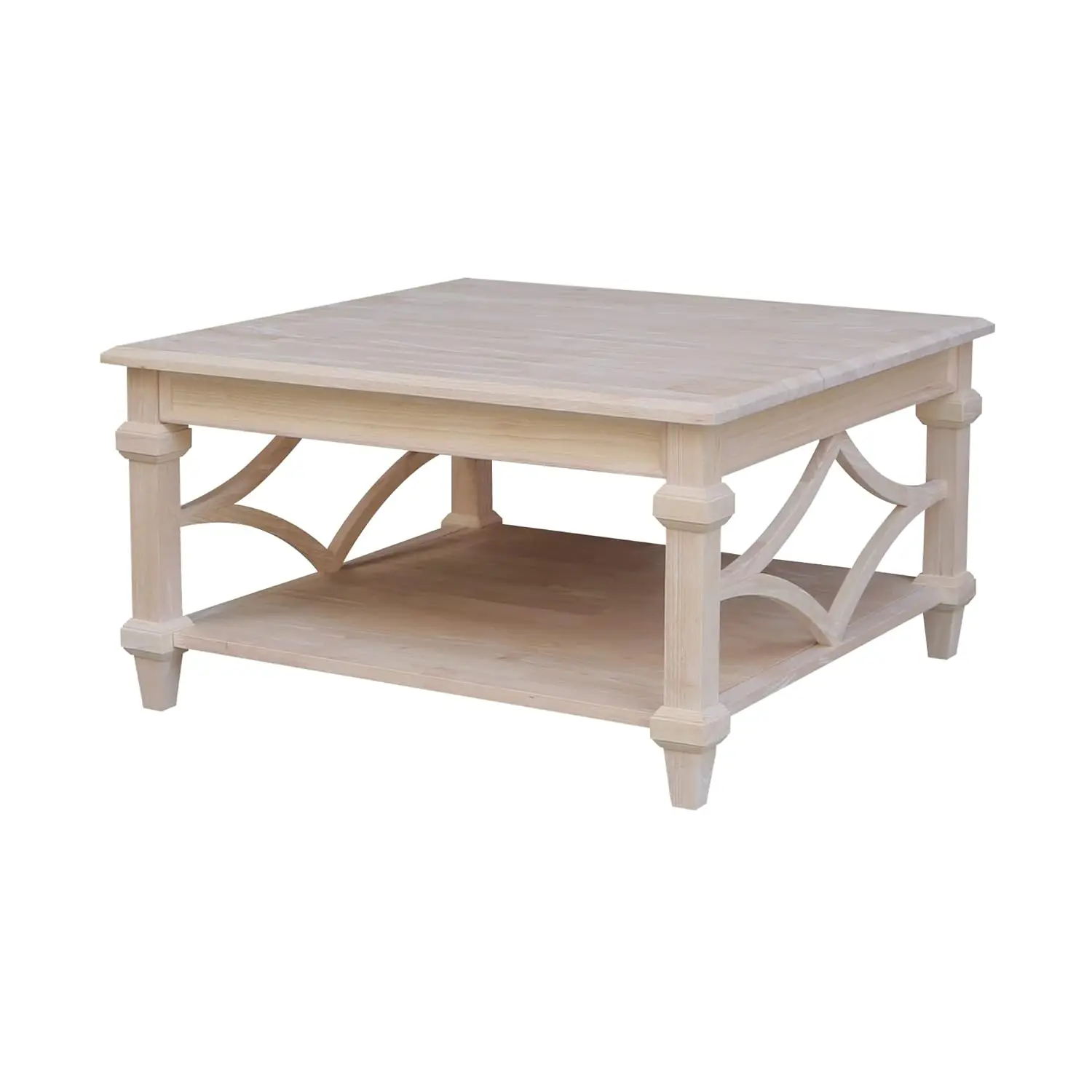 

Square Coffee Table, Solid Wood, Contemporary Design, Spacious Tabletop, Perfect For Living Room, Easy Assembly