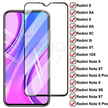 Szkło hartowane 9D Full Cover dla Xiaomi Redmi 9 9A 9C 9i 9T 8 8A 9AT 10X Ochraniacze ekranu na Redmi Note 9 8 Pro 8T 9T 9S Film