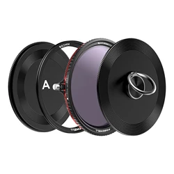 Freewell V2 Magnetic Hybrid VND/CPL 3-7 Stops Filter - Digital Cameras Premium Quality Adjustable VND and CPL Filter Combo
