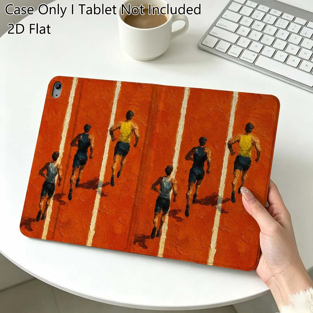 

Car Volleyball Running Cool For iPad Pro Air Mini 2 3 4 5 6 7 6th 7th 10th 11th 10.2 9.7 10.5 11 Foldable Tablet Case Gift