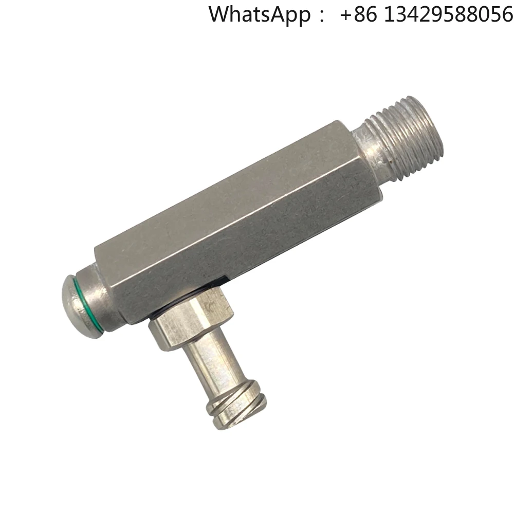 

Full-Size Syringe Dispensing Valve Adapter, Screw-On Metal Dispensing Connector