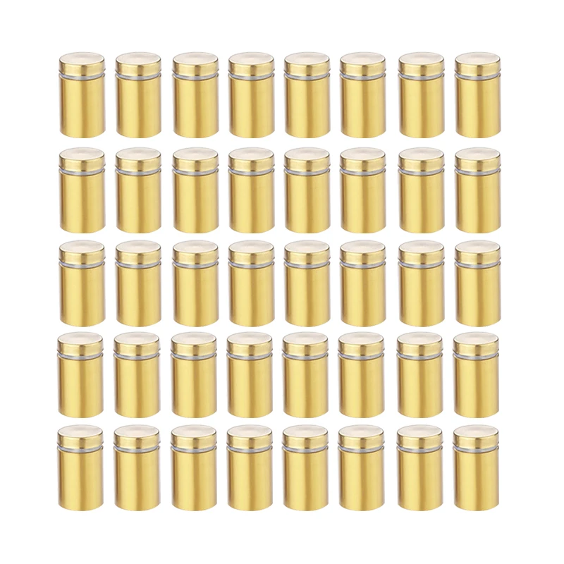 

40Pcs Stainless Steel Advertise Fixing Screw Dia 12mm Acrylic Picture Frame Glass Sign Standoff Nail Wall Mount Standoff Holder