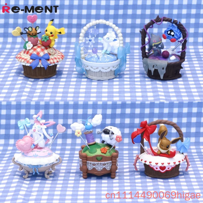 Original Re-Ment PokéMon Sweet Craft Collection Miniature Scene  Blind Box Anime Peripheral Collect Toys Desktop Ornament Gifts