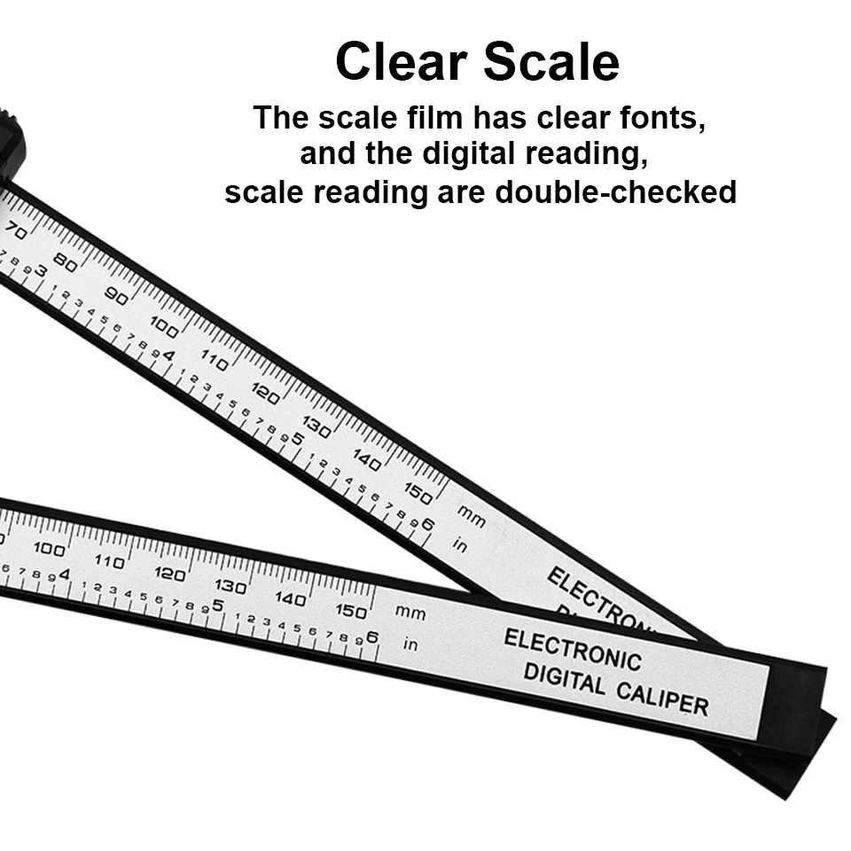 150mm Electronic Digital Caliper Plastic Dial Vernier Caliper Gauge Micrometer Measuring Tool Digital Ruler Measuring Tool