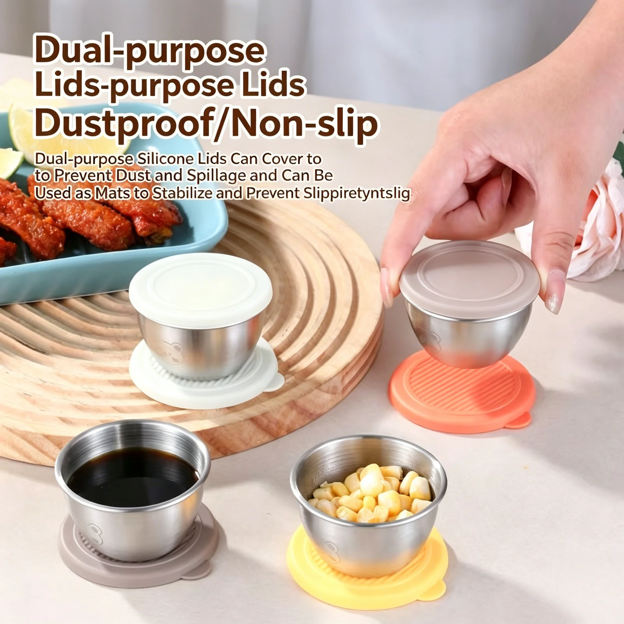 ถ้วยซอสสแตนเลส 304 จำนวน 3 ชิ้ - Sauce Dipping Cup บทวิจารณ์และราคา