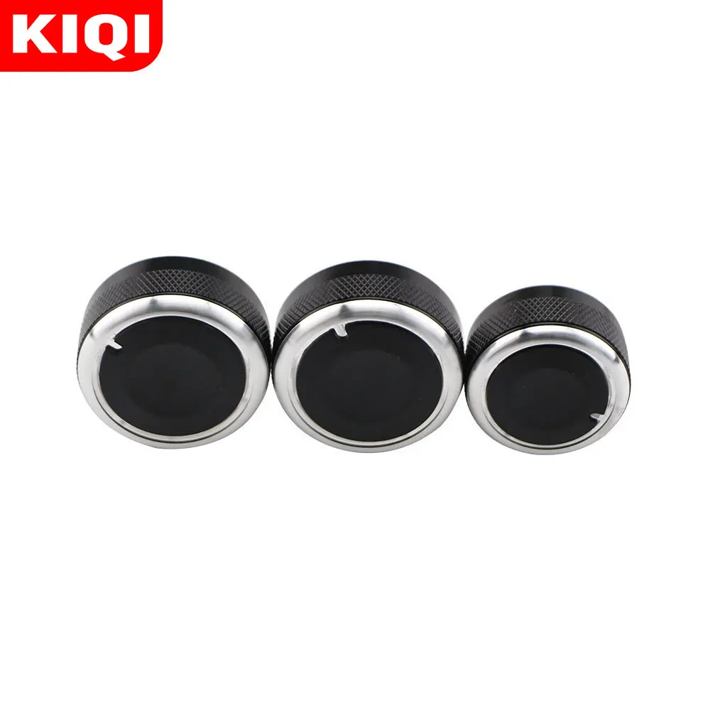 KIQI سبائك الألومنيوم تكييف الهواء المقبض التيار المتناوب مقبض التحكم في الحرارة زر التبديل لنيسان تيدا NV200 ليفينا Geniss اكسسوارات