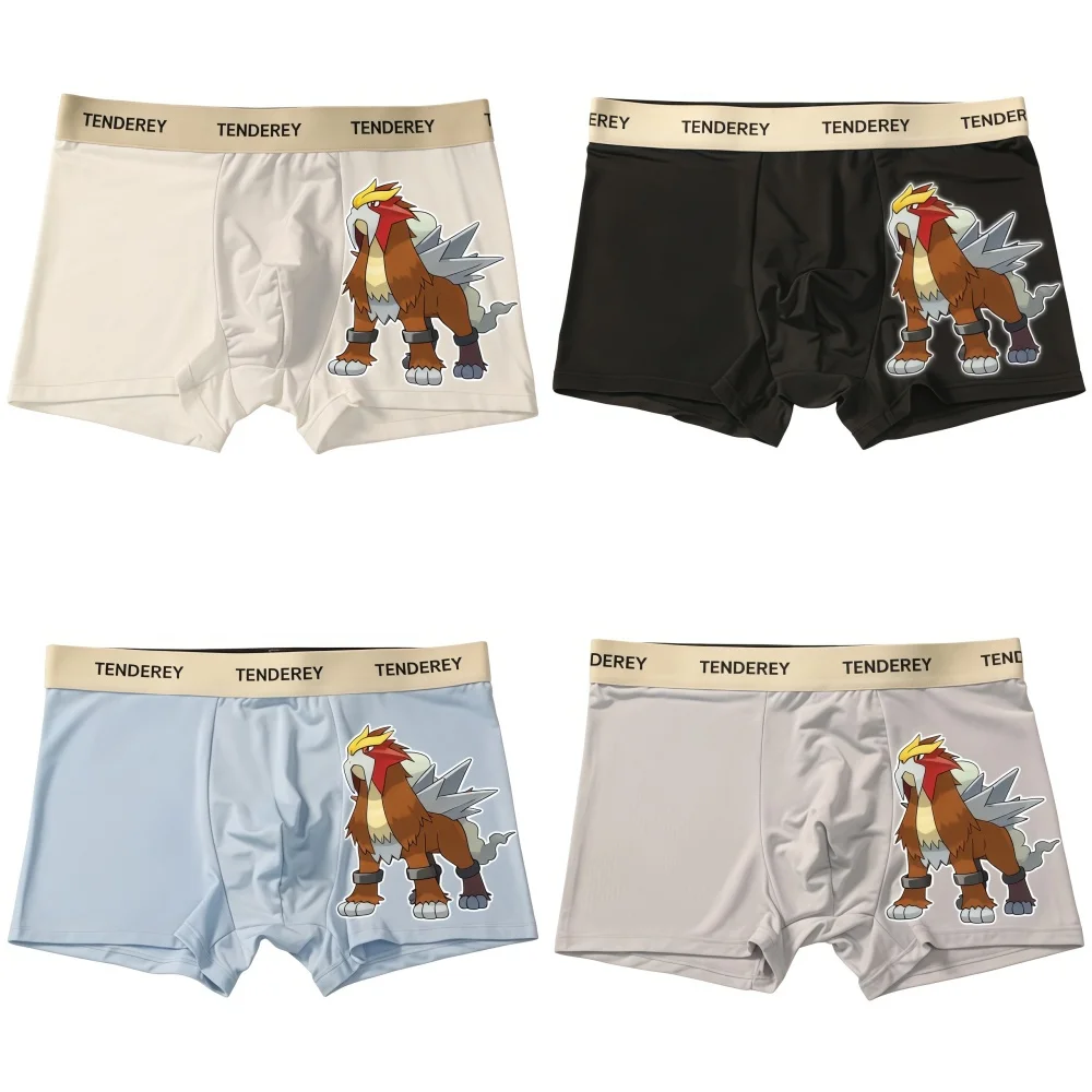 

Pokemon Emperor Yan Silk Underwear Thin Loose Plus Size Comfortable Antibacterial Breathable Sports Cooling Style Boxer Brief