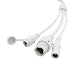 Camera tail cable 12-core waterproof DC plus reset switch Power supply network monitoring video cable