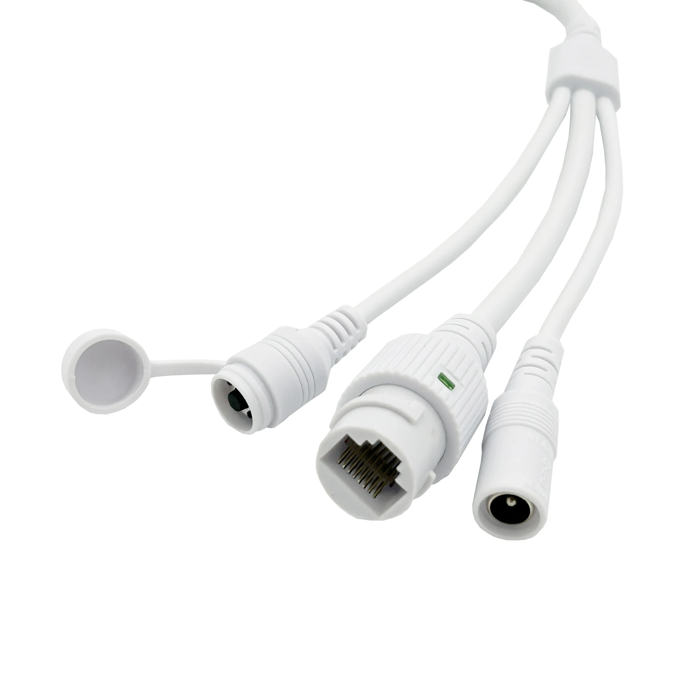 Camera tail cable 12-core waterproof DC plus reset switch Power supply network monitoring video cable