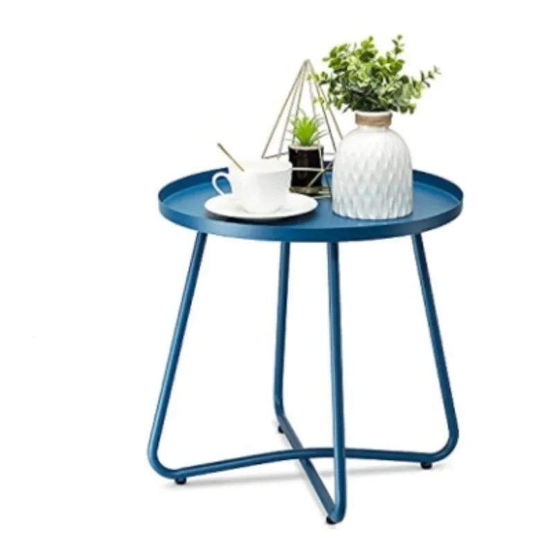 Vintage Furniture Round Top Side Table Farmhouse Country Home Decoration Living Room Accent Round Coffee Table