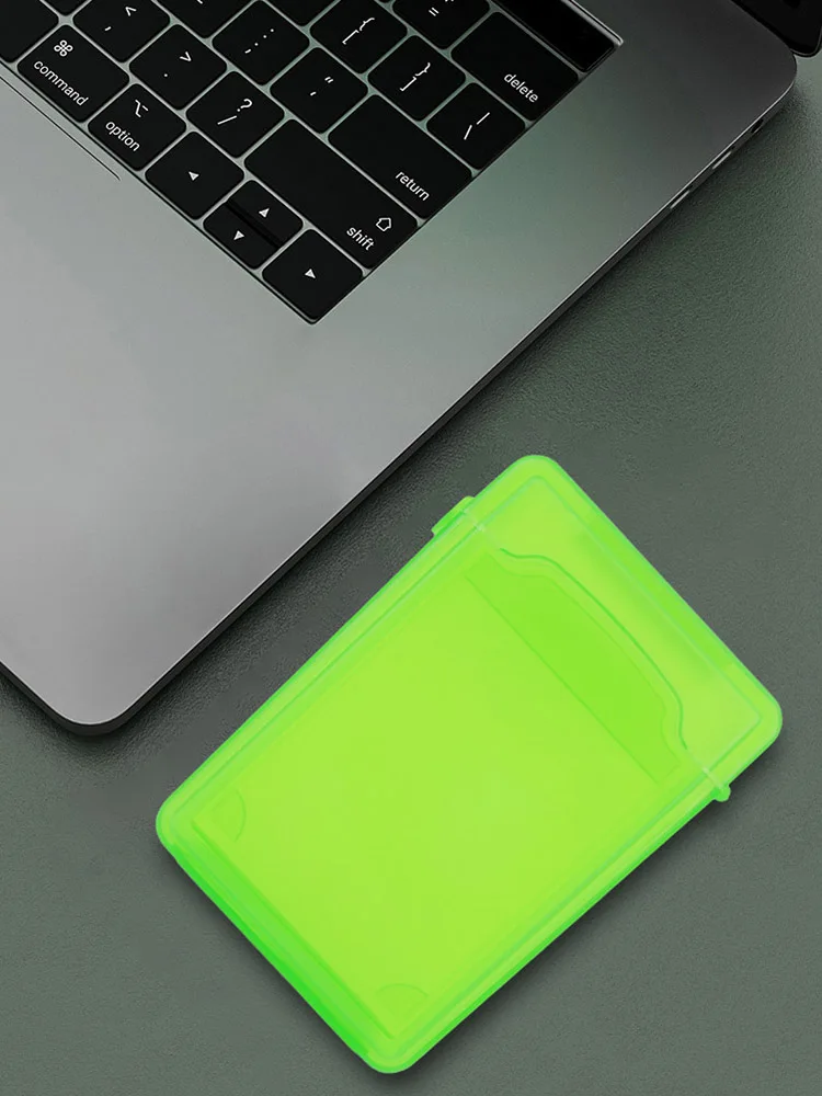 3.5 Polegada ide sata hdd disco rígido caixa de armazenamento caso capa à prova de poeira plástico disco rígido externo caixa de armazenamento multi cor