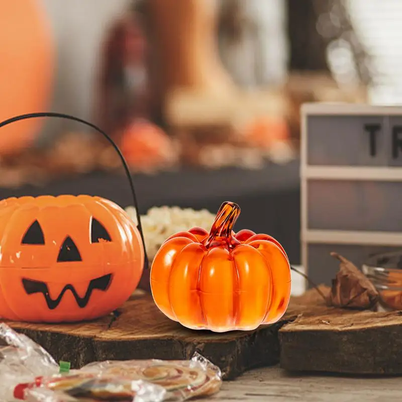 Halloween abóbora decoração, levou luz decoração, fantasma mesa de jantar