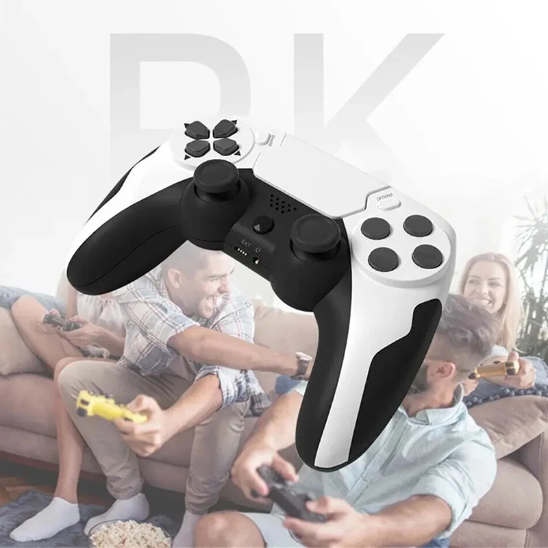 Wireless Controller Gamepad mit Sechs-Achsen-Gyroskop-Gamecontroller für PS4 PS3-Konsole gewinnt 7 8 10 Dual-Vibrations-PC-Joystick