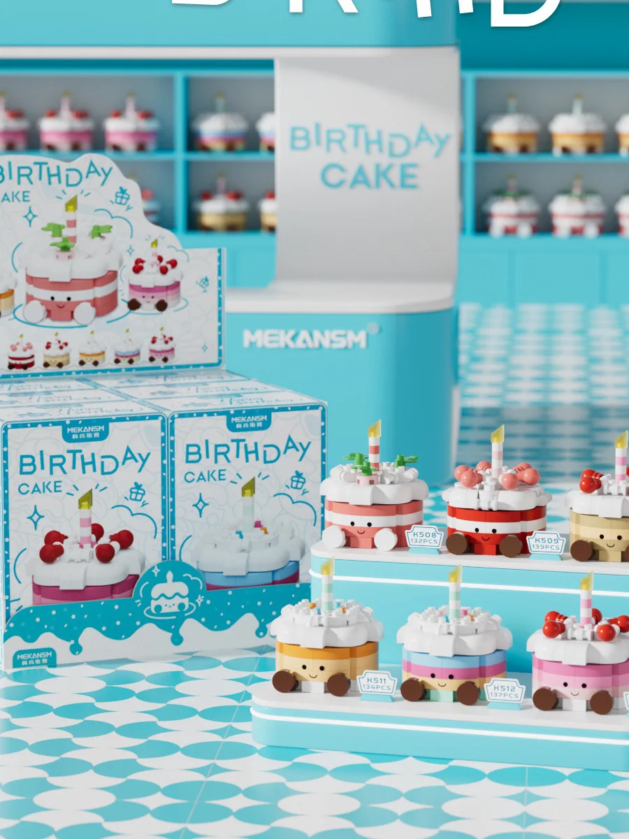 

High Quality Micro Particle Building Blocks Party Cake Dessert Toy Educational Puzzle Decoration Gift for Children over 12 Mo...