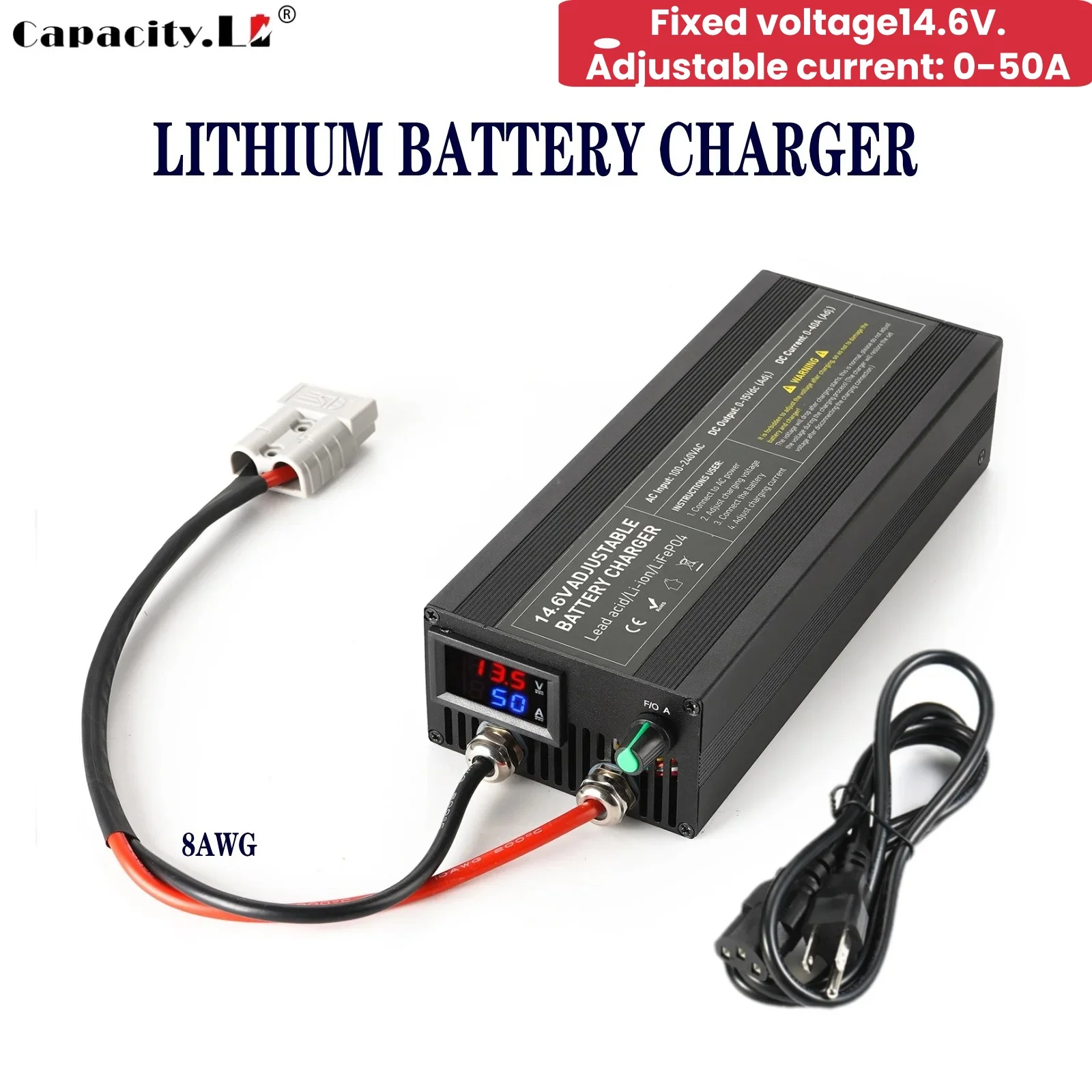 14.6V 50A/60A/85A/100A LiFePO4 Batterij Oplader Voor 12V 12.8V Lifepo4 batterij High Power Charger power bank adapter oplader