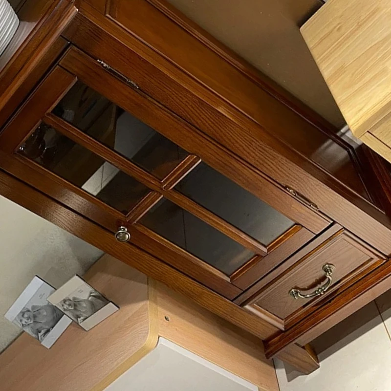 

Vintage Office Wine Rack Miniature Luxury Nordic Living Room Vertical Cabinet Glass Display Cabinet Meuble Rangement Furniture