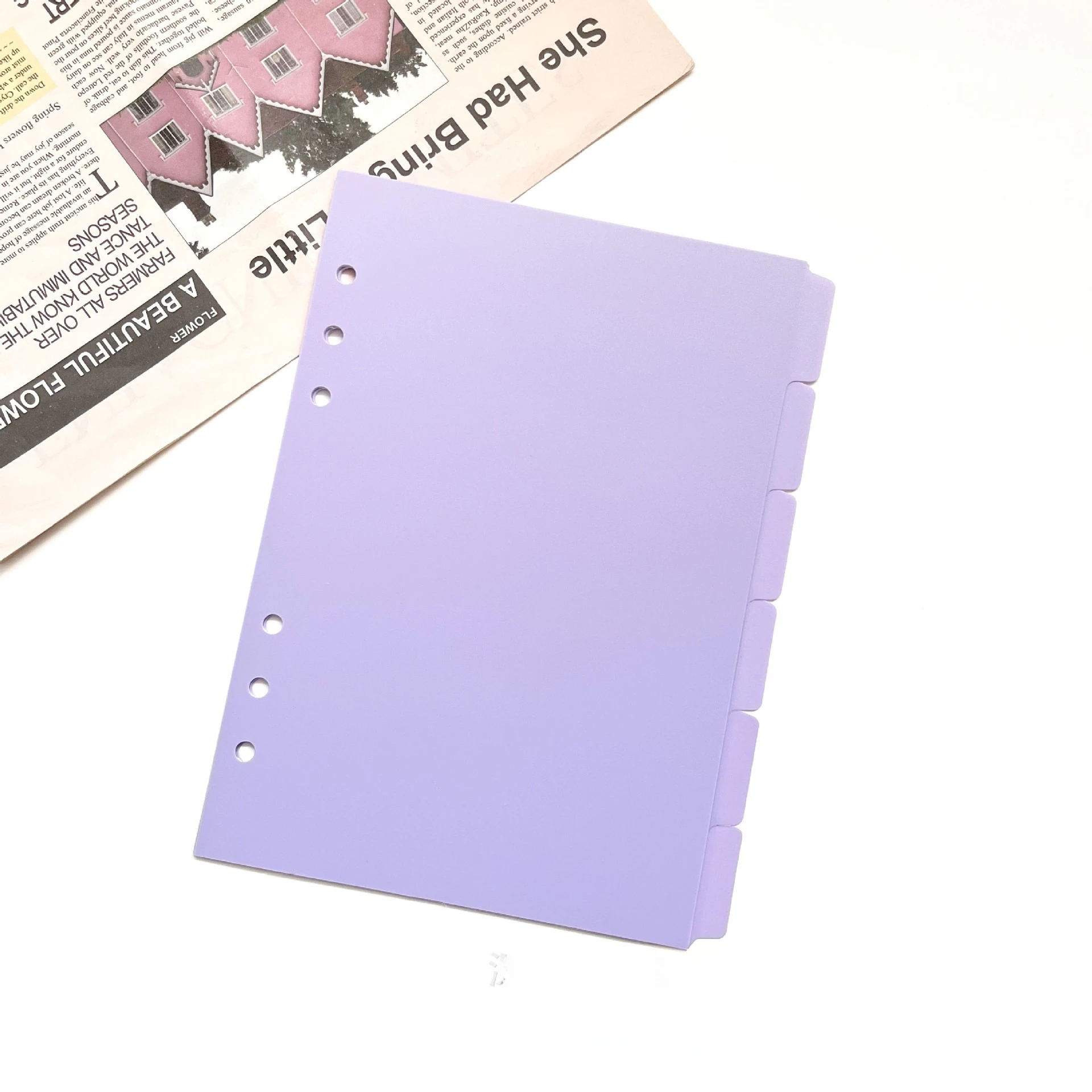 A5 PP Separator Paper Index Page Classification Separator PageNotebook Loose-leaf Book Partition Accessories