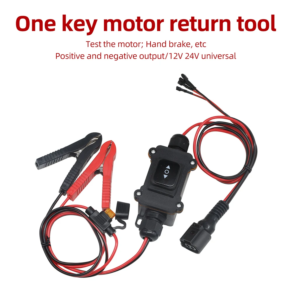 Car EPB Service Tool Electronic Motor Tester DC 12/24V One-Button Reset Brake Pad Measuring Tool for Vehicle Maintenance