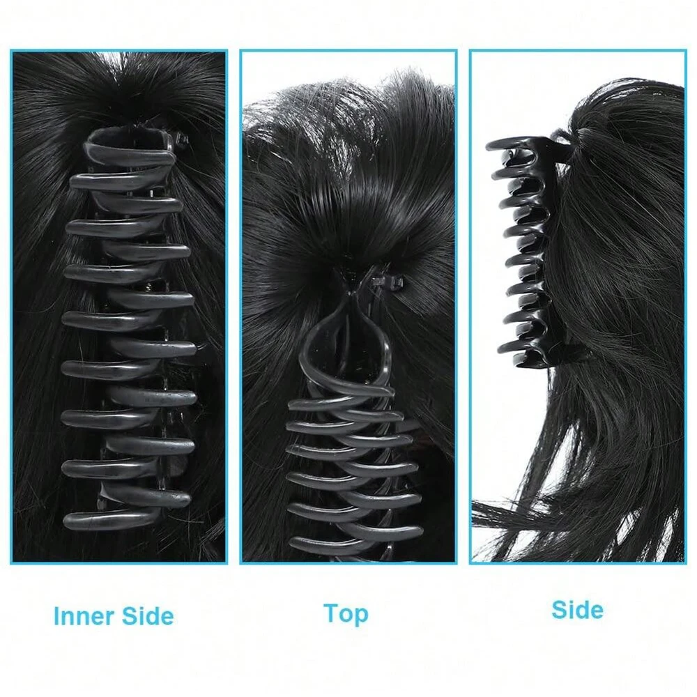 Synthetischer, unordentlicher, – Claw Clip Messy Bun Hair Piece Bewertung und Preis