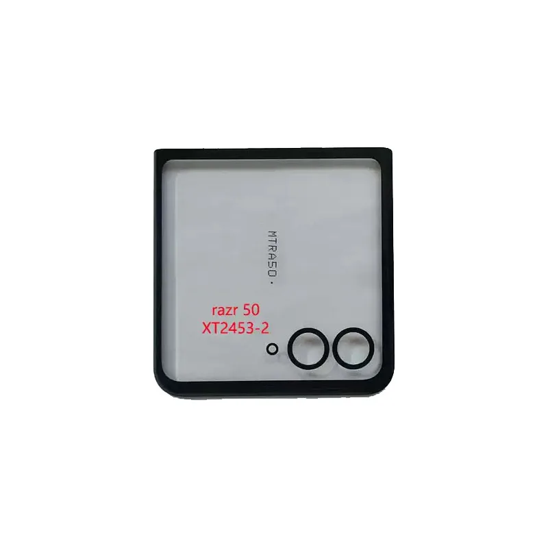 LCD Screen Outer Glass With OCA Glue For Motorola Razr 40 Ultra XT2321 / Moto Razr 50 / 50 Ultra Front Touch Screen Panel Repair