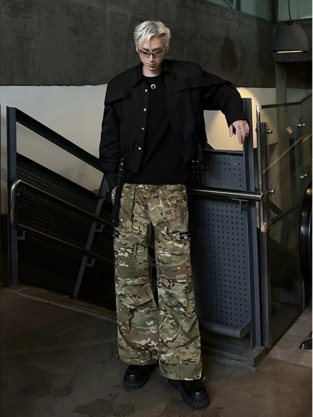 

High Street Hiphop Camouflage Pants Men's Outdoor Logging Workwear Trendy Brand Haome Street Sle High-End Feeling