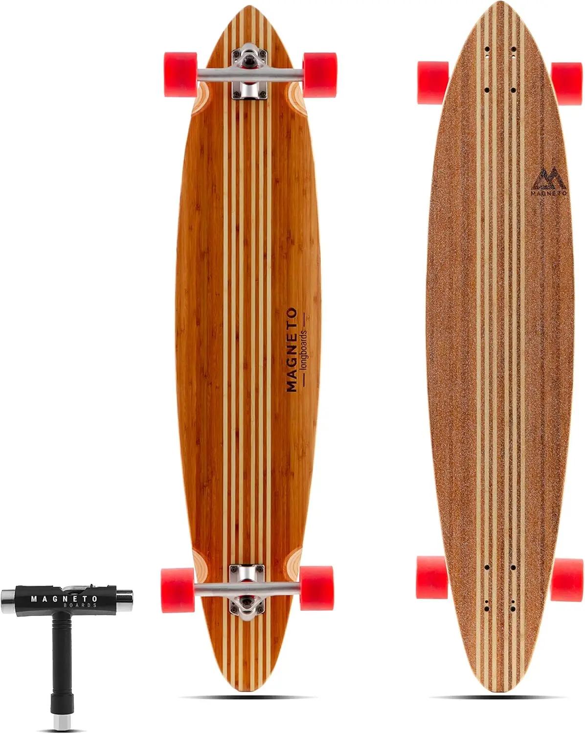 

Premium Bamboo Longboard for Cruising, Carving, Freestyle & Downhill - 42" Drop Through Design