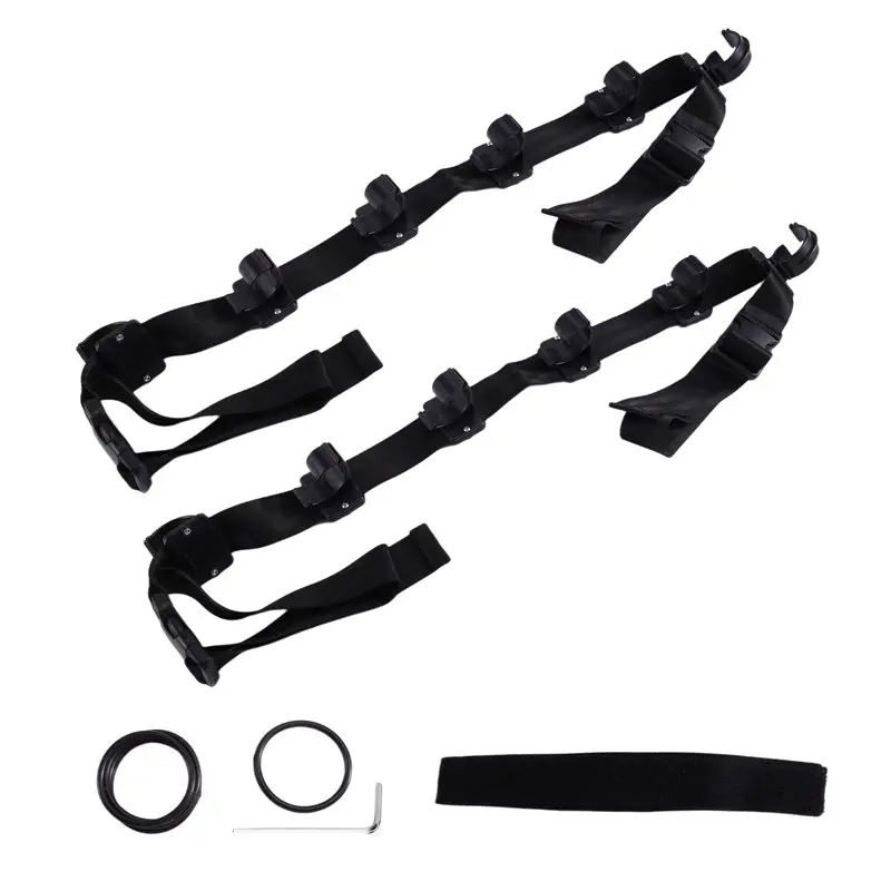 

A74K-Portable Car Fishing Rod Storage Rack Universal Adjustable Clip-On Double Clamp Rod Holder