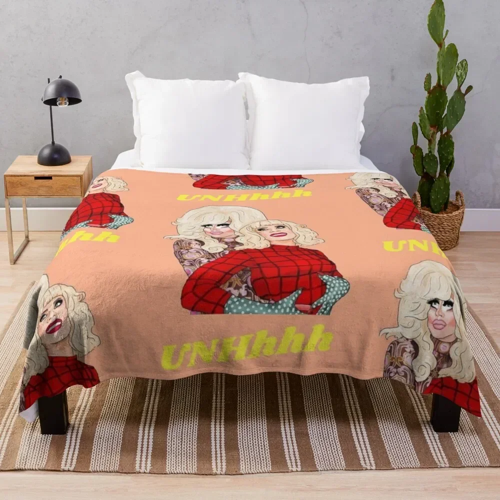 Trixie and Katya Throw Blanket Decorative Sofas Winter beds Giant Sofa Blankets