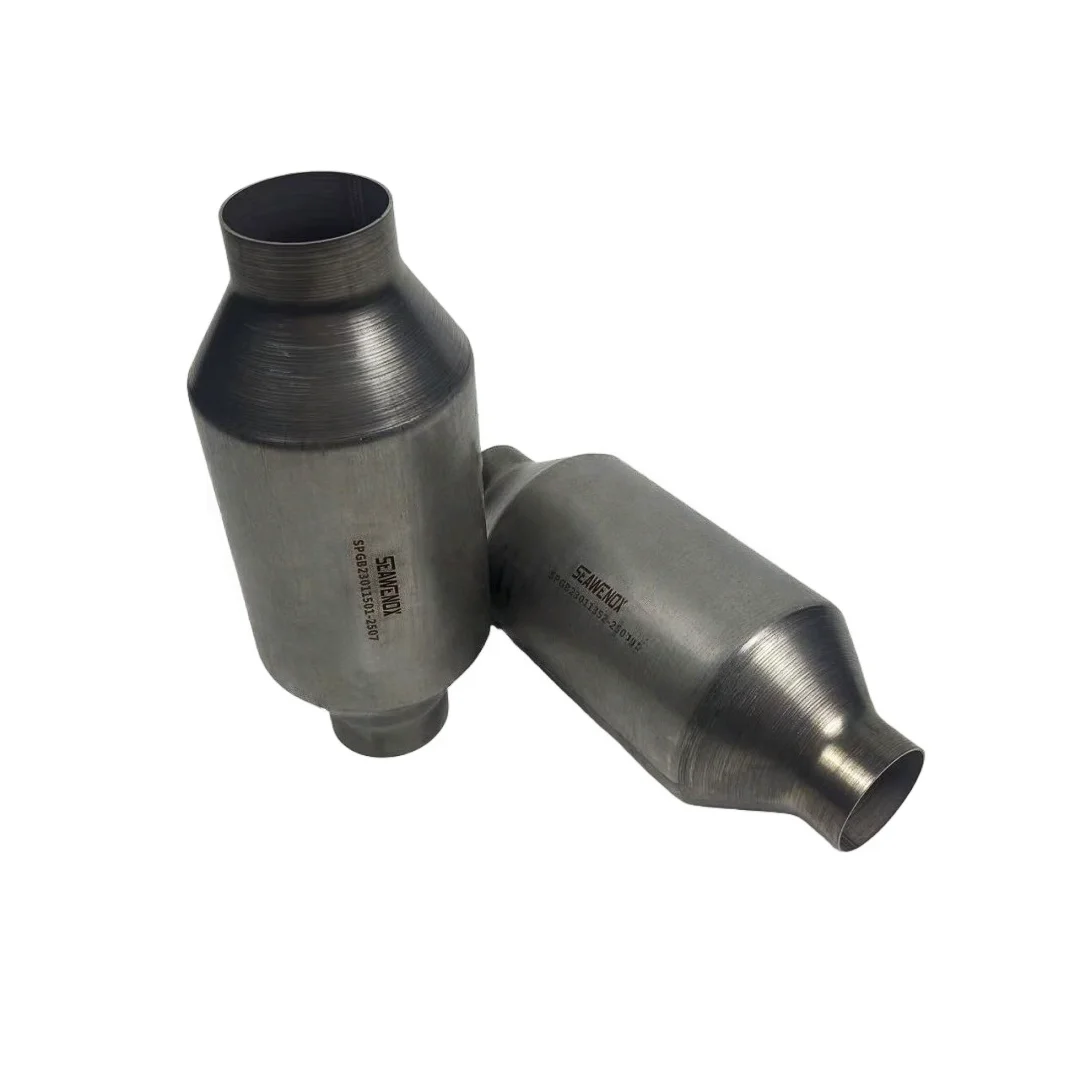 

SEAWENOX EURO4 2''2.25''Inlet/Outlet Flow Universal Catalytic Converter With 600cpsi Ceramic Core Easy Installation