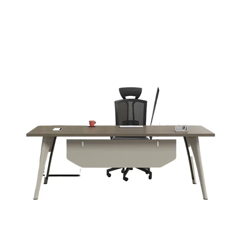 مكاتب مكتب ورشة عمل حديثة فاخرة أوروبية تنفيذية على شكل حرف L طاولة كتابة لغرفة الألعاب مصمم أثاث فريد من نوعه من Tavolino #6