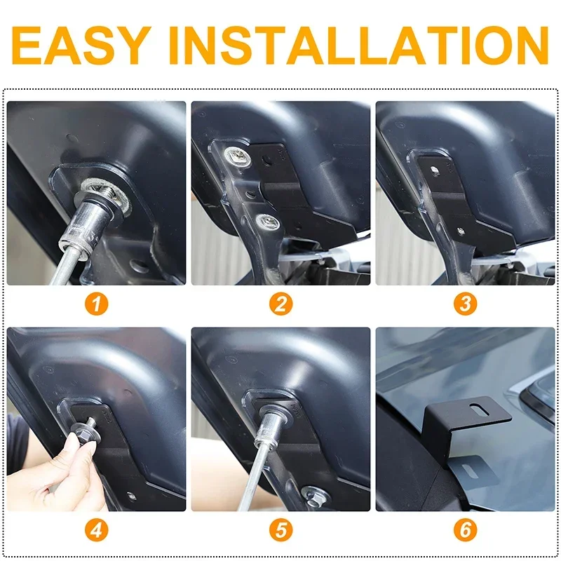 

Carbon steel Black For CHANGAN Deepal G318 2024-2025+ Car cover LED spotlight bracket Car exterior modification accessories