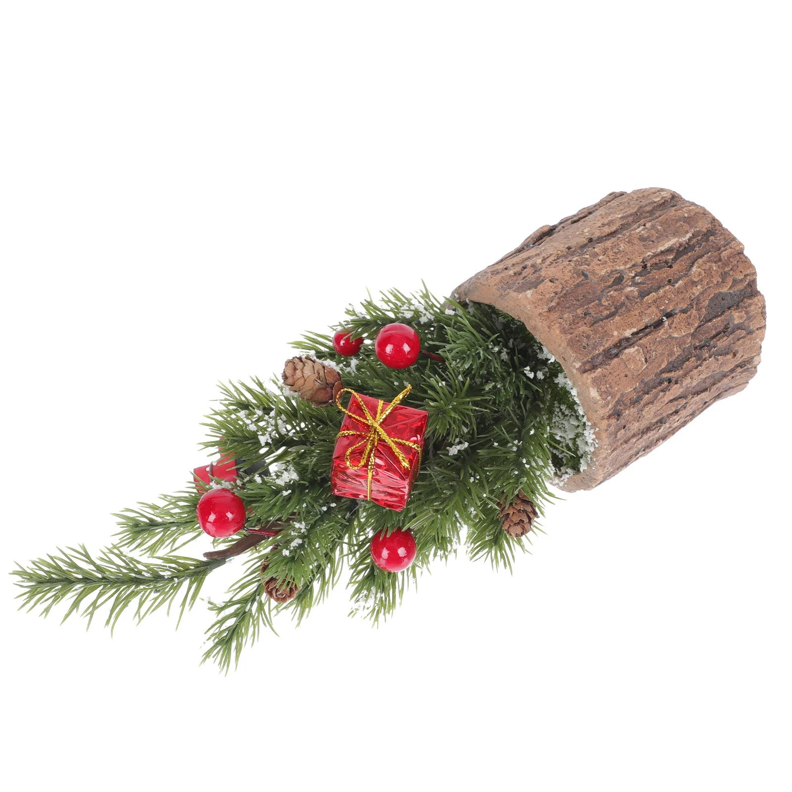 

1Pcs Christmas Potted Plant Decor Artificial Xmas Desktop Ornament Party Festival Decoration Christmas Decor Xmas Style Ornament