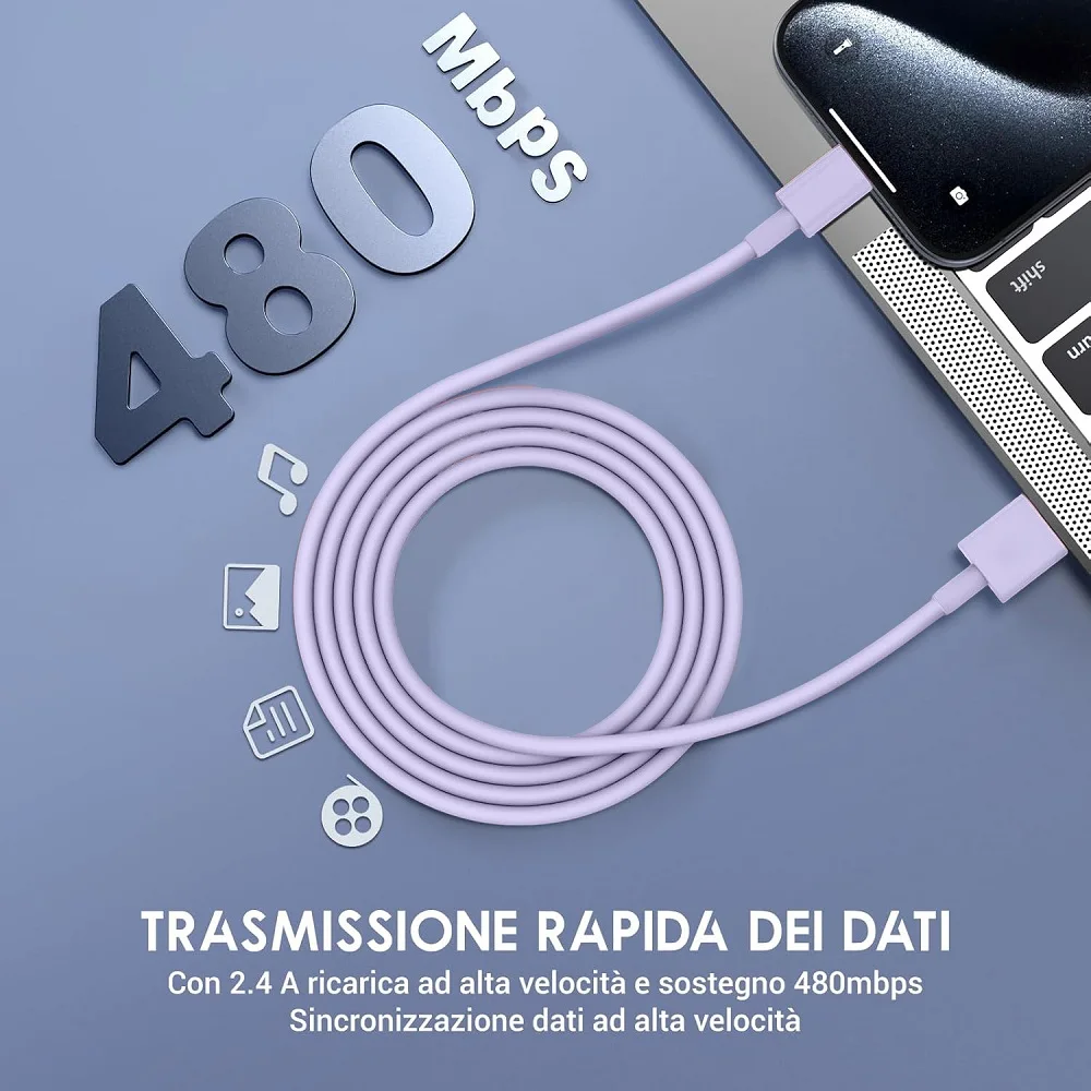 USB A to Type C Mobile Phone Cables Fast Charging USB Adapter Cable For Samsung Huawei USB C Data Cable 1pcs/2pcs/3pcs/4pcs/5pcs - view 4