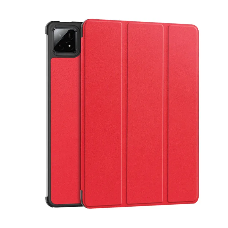 

Кожаный чехол для планшета Xiaomi Pad 7/Pad 7 Pro с диагональю 11,2 дюйма — тройной твердый чехол с функцией автоматического сна/пробуждения