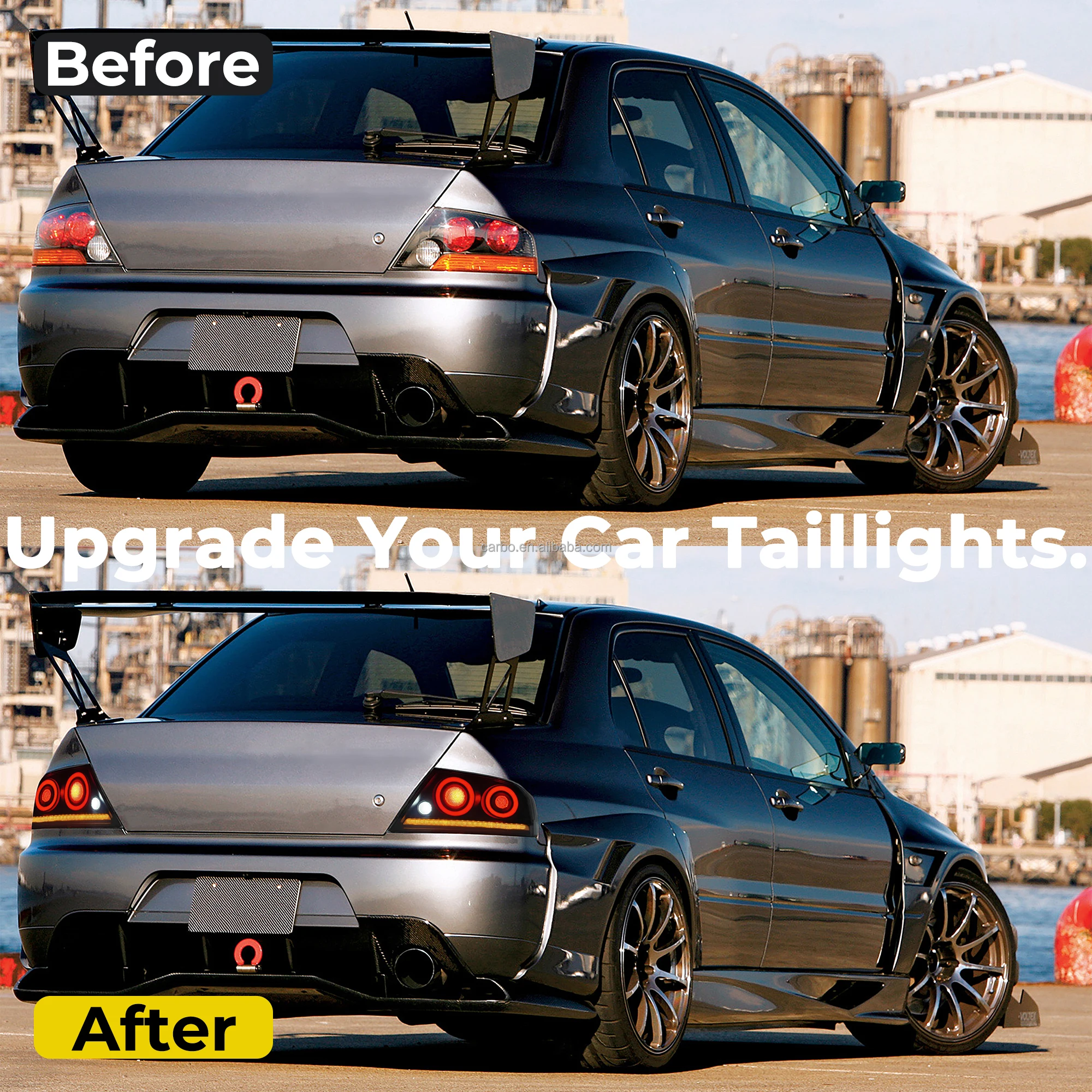 Für Lancer Evolution EX EVO Rücklicht Hinten Lampe JDM 2001-2007 7 8 9 Gen Auto Teile Zubehör