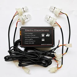 FUGSAME Hide AWay Strobe Light  4pcs Xenon Lamps For Car Led Police Lights Flashing Firemen F Flash Warning EMS Firemen Fog