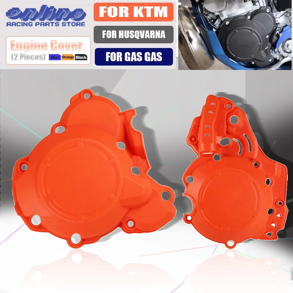 Motorcycle Lgnition Clutch Cover Guard Protector Kit For KTM EXC TPI 250 300 XC XCW 2017 2023 TPI SX250 For HUSQVARNA GAS GAS