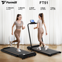 Formill FT51-2 Folding Electric Walking Pad Treadmill 1-10km/h Home Exercise Machine 2.5HP Motor Fitness Equipment Running Tapes