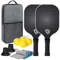 Pickleball Paddles Set-Graphite Carbon Fiber Usapa Approved Lightweight Racquets Set Indoor and Outdoor Exercise For All Ages 5